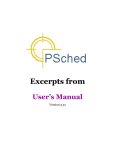 PSched Users Manual-Sample