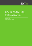 ZKTime.Net 3.0 User Manual