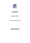 LevelOne FBR-1413TX User Manual