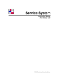 C3 Service System Instruction Manual for 5.50