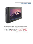Tek Panel 320 Installation and User Guide