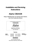 CB24 28 Installation and Servicing Instructions