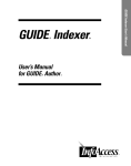 GUIDE Indexer User`s Manual