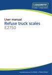 Refuse truck scales E2750