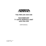 TSU Rackmount EIA-530 User Manual