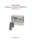 Sondar SLM1000 Series Ultrasonic Level Meter Manual