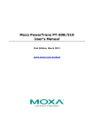 Moxa PowerTrans PT-508/510 User`s Manual