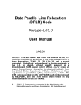 (DPLR) Code Version 4.01.0 User Manual