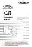 Olympus Camedia C-170 User Guide Manual pdf