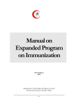 Manual on Expanded Program on Immunization