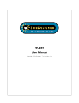 3D-FTP User Manual - SiteDesigner Technologies, Inc.