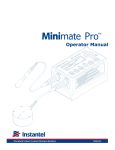 Instantel Minimate Pro4 Seismograph User Manual