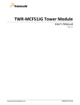 TWR-MCF51JG Tower Module - User`s Manual