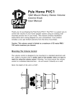 Pyle Miscellaneous Parts User Manual