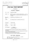 FCC DoC TEST REPORT