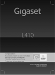 Gigaset L410 Handsfree Clip User Manual