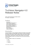 TruVision Navigator 4.0 Release Notes