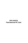 FPC-0103TX Fast Ethernet PC Card