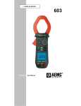 CLAMP-ON METER User Manual E N G L I S H