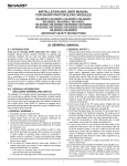INSTALLATION AND USER MANUAL FOR
