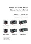 WinPAC-8000 User Manual (Standard series solution)