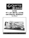 CX700 10” x 22” METAL LATHE with DIGITAL
