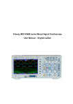 Tekway MST1000B series Mixed Signal Oscilloscope User Manual