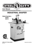 48105 / 48110 - Industrial Shaper w/ Parts breakdown