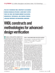 designfeature Advanced VHDL constructs