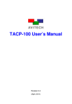 TACP-100 User`s Manual