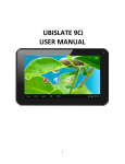 UBISLATE 9Ci USER MANUAL