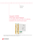 U5309A PCIe High-Speed Digitizer - Startup Guide