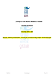 College of the North Atlantic– Qatar Tender Number: CNAQ-2013-29