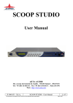 SCOOP STUDIO User Manual
