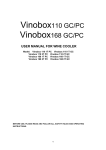 Manual Vinobox (X-serie) 110-168 wine cooler