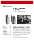 1746-TD007B-EN-P, SLC 500™ RTD/Resistance Input Modules