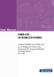 User Manual AIMB-252 (910GMLE/915GME)