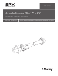 Marley series 6Q - 175 - and 250 drive shaft user manual