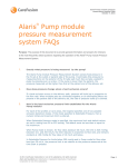Alaris® Pump module pressure measurement system