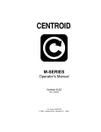 Centroid v8.22 (DOS) Mill Operator`s Manual
