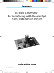 Module BXGMOH01 for interfacing with Hoasis+Bpt home