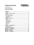 TealGlance User`s Manual Table of Contents