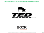 user manual: captive bolt dispatch tool