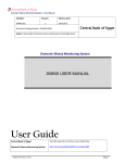 DMMS User Manual - Central Bank Of Egypt
