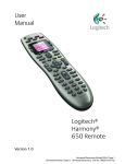User Manual Logitech® Harmony® 650 Remote