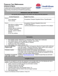 Pressure Care Mattresses and Overlay Clinical Criteria