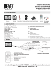 USER`S MANUAL Model: VTM7000S 7” SLIM MONITOR