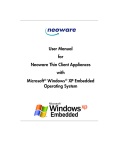 User Manual for Neoware Thin Client Appliances with Microsoft