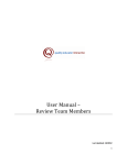 User Manual – Review Team Members