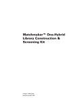 Matchmaker One-Hybrid Library Construction & Screening Kit